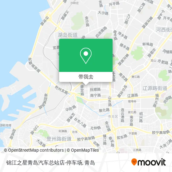 锦江之星青岛汽车总站店-停车场地图