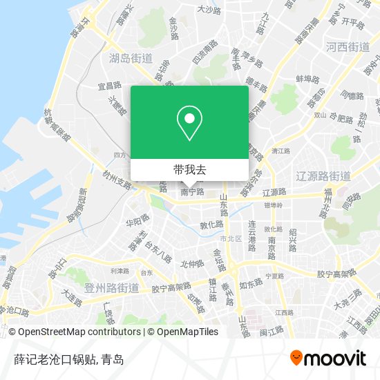 薛记老沧口锅贴地图