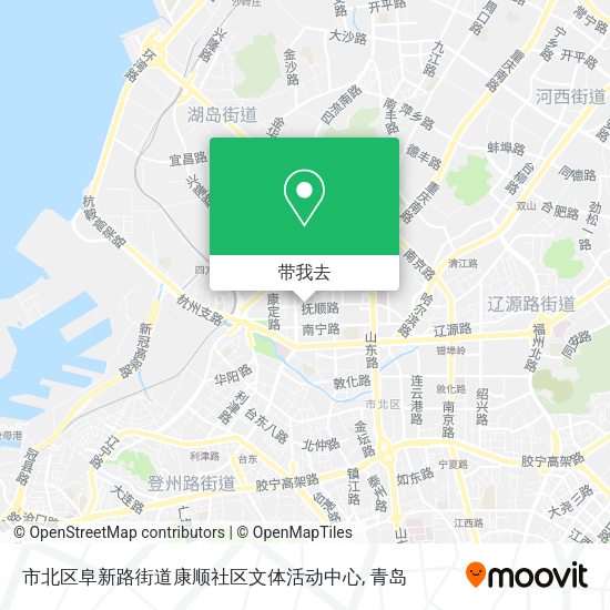 市北区阜新路街道康顺社区文体活动中心地图