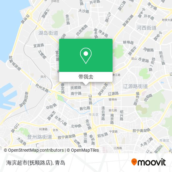 海滨超市(抚顺路店)地图