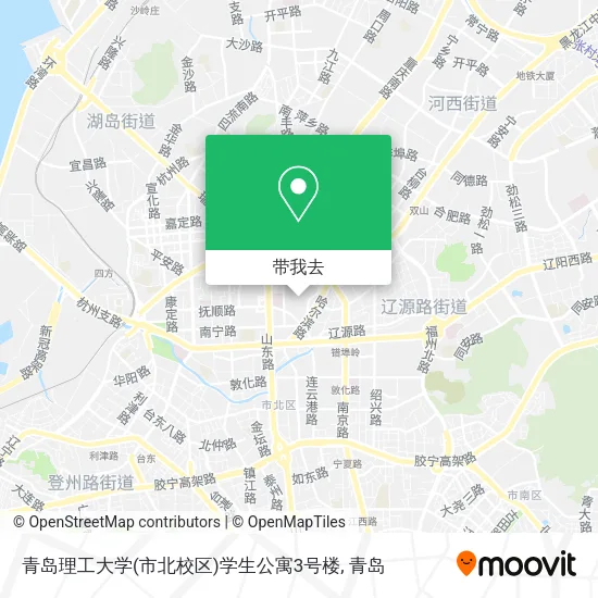 青岛理工大学(市北校区)学生公寓3号楼地图
