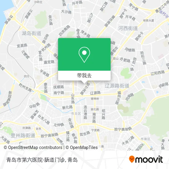 青岛市第六医院-肠道门诊地图