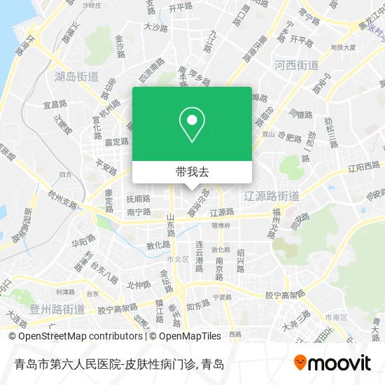 青岛市第六人民医院-皮肤性病门诊地图