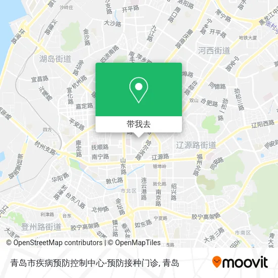 青岛市疾病预防控制中心-预防接种门诊地图