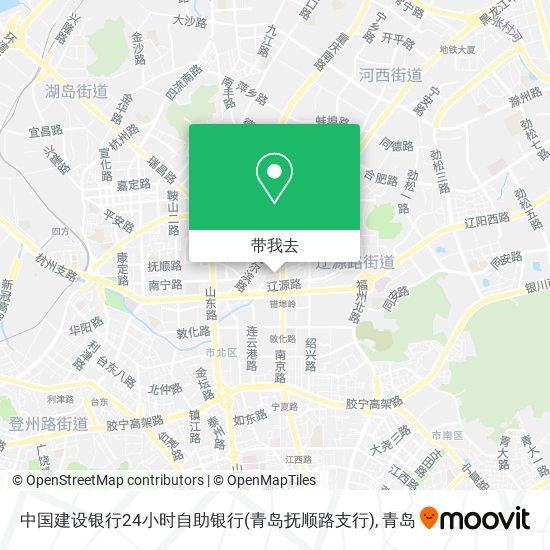 中国建设银行24小时自助银行(青岛抚顺路支行)地图