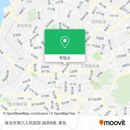 青岛市第六人民医院-病房B座地图