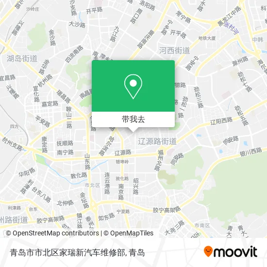 青岛市市北区家瑞新汽车维修部地图