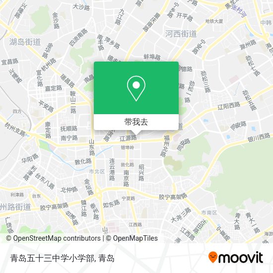 青岛五十三中学小学部地图