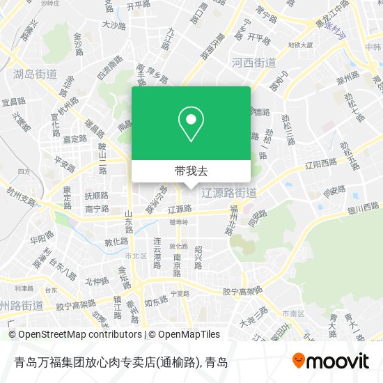 青岛万福集团放心肉专卖店(通榆路)地图