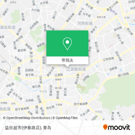 益欣超市(伊春路店)地图