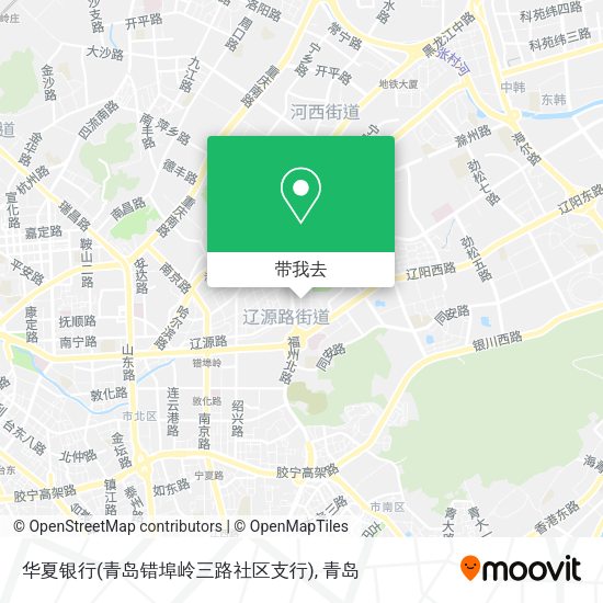 华夏银行(青岛错埠岭三路社区支行)地图