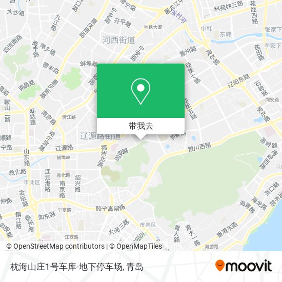 枕海山庄1号车库-地下停车场地图