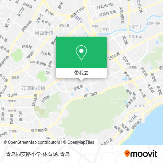 青岛同安路小学-体育场地图
