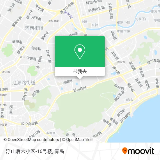 浮山后六小区-16号楼地图