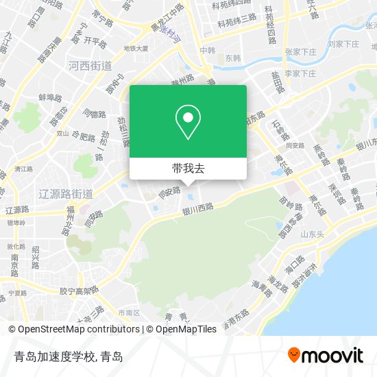 青岛加速度学校地图