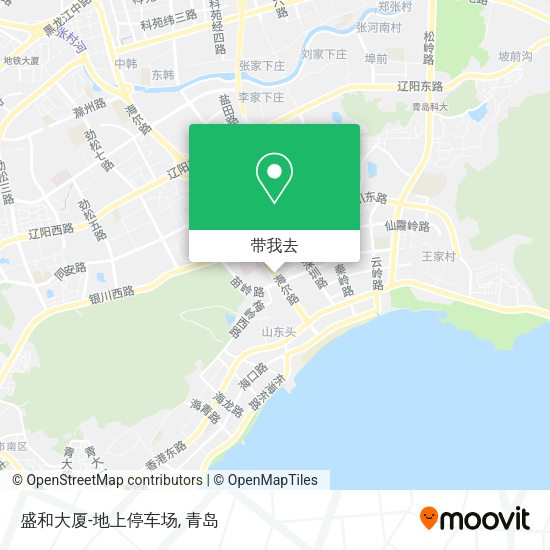 盛和大厦-地上停车场地图