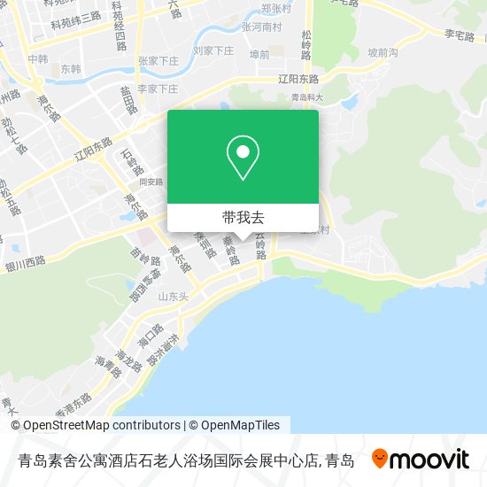 青岛素舍公寓酒店石老人浴场国际会展中心店地图