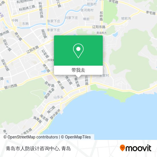 青岛市人防设计咨询中心地图