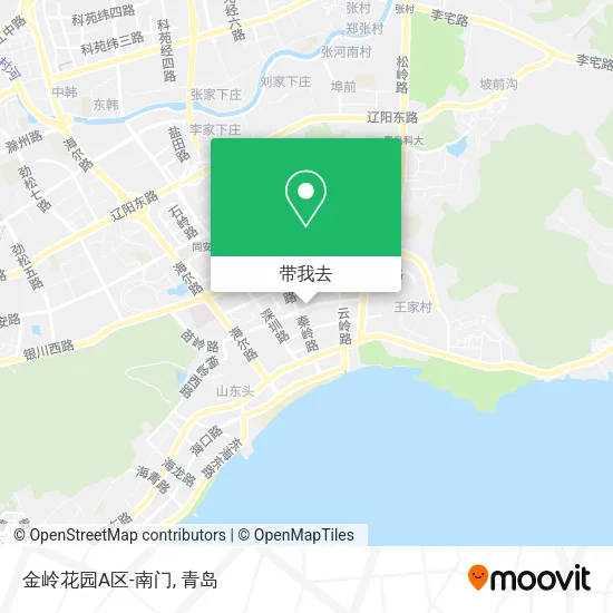 金岭花园A区-南门地图