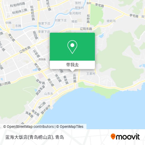 蓝海大饭店(青岛崂山店)地图