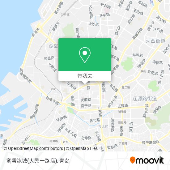 蜜雪冰城(人民一路店)地图