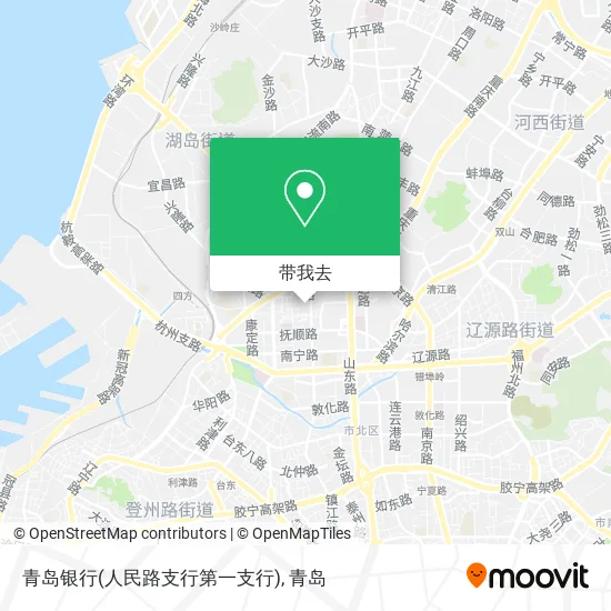 青岛银行(人民路支行第一支行)地图