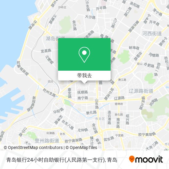 青岛银行24小时自助银行(人民路第一支行)地图