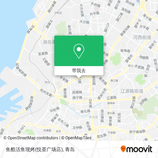鱼酷活鱼现烤(悦荟广场店)地图