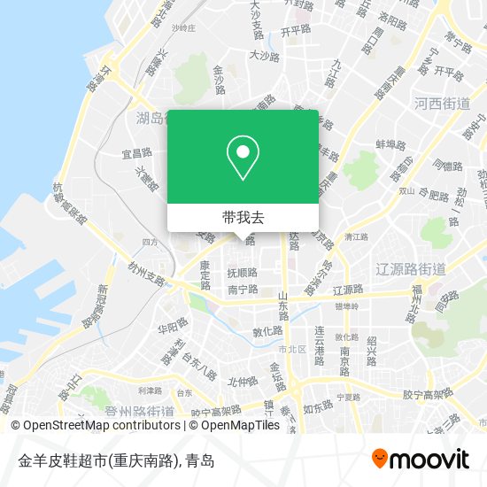 金羊皮鞋超市(重庆南路)地图