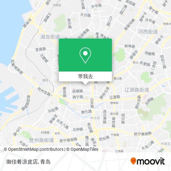 御佳肴凉皮店地图