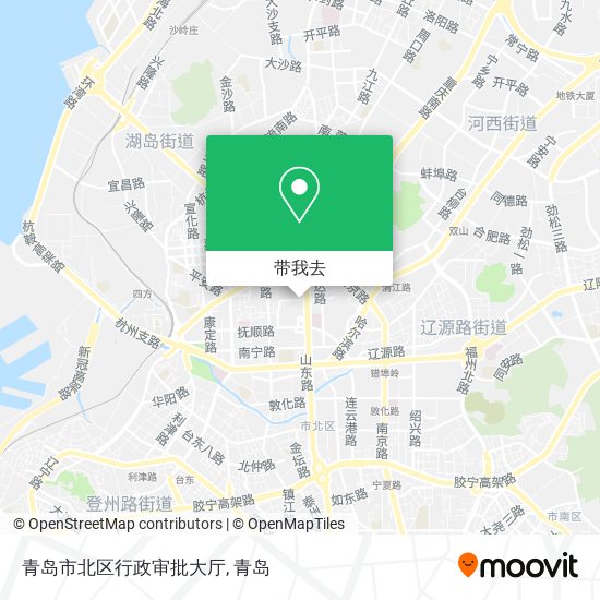 青岛市北区行政审批大厅地图