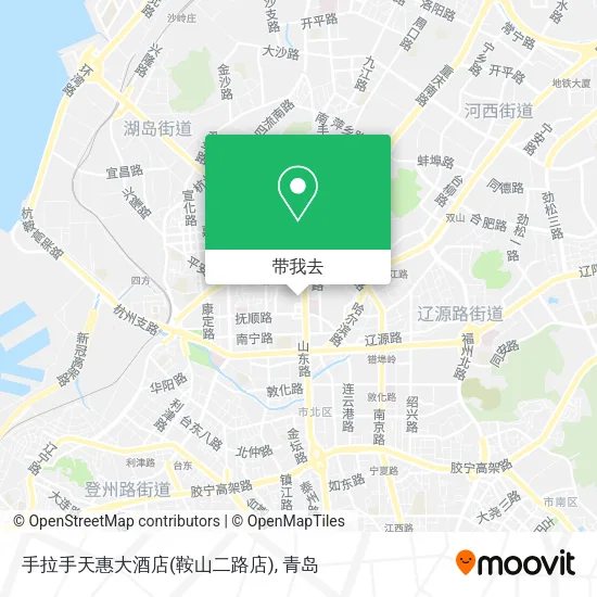 手拉手天惠大酒店(鞍山二路店)地图
