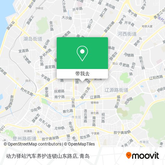 动力驿站汽车养护连锁山东路店地图