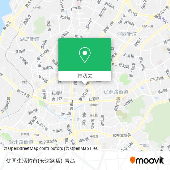 优同生活超市(安达路店)地图