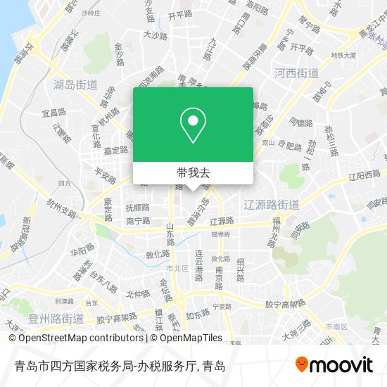 青岛市四方国家税务局-办税服务厅地图