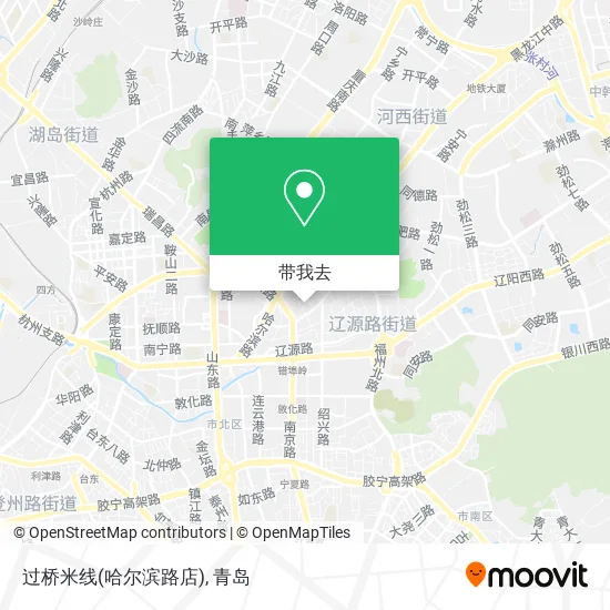 过桥米线(哈尔滨路店)地图