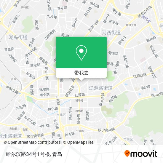 哈尔滨路34号1号楼地图