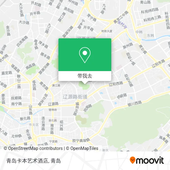 青岛卡本艺术酒店地图