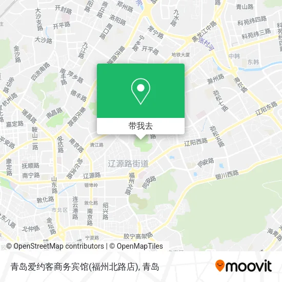 青岛爱约客商务宾馆(福州北路店)地图
