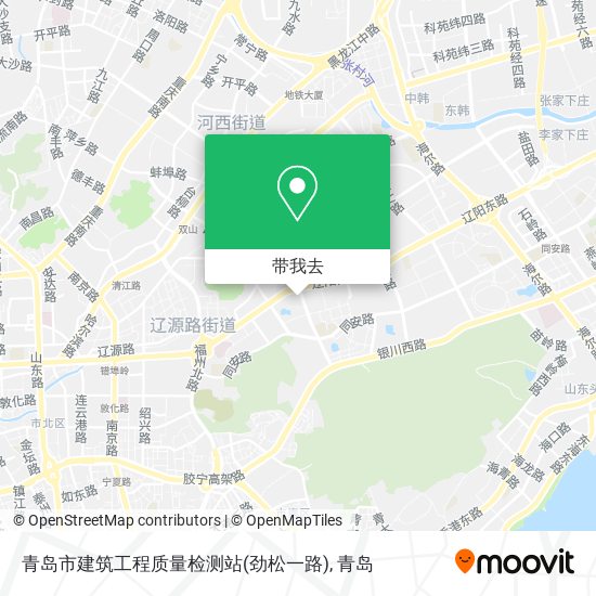 青岛市建筑工程质量检测站(劲松一路)地图