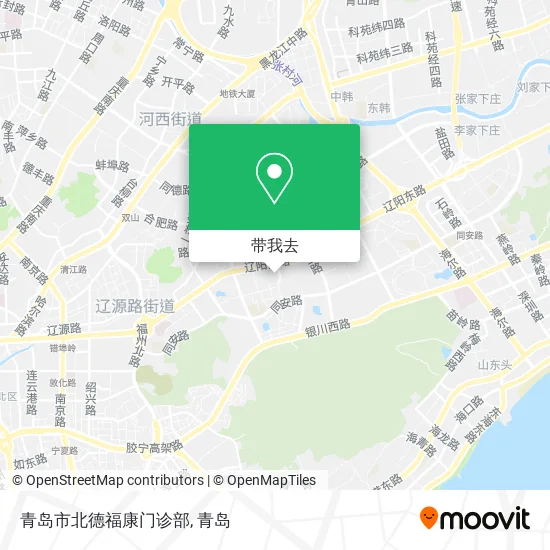 青岛市北德福康门诊部地图