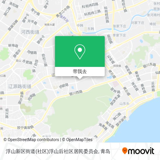 浮山新区街道(社区)浮山后社区居民委员会地图