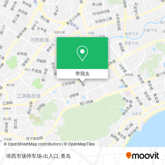埠西市场停车场-出入口地图