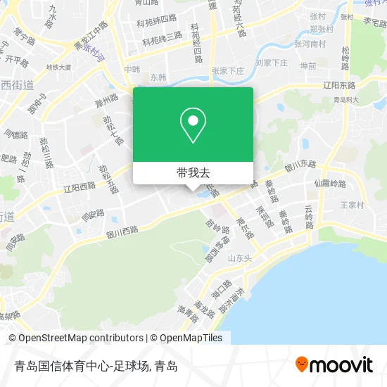 青岛国信体育中心-足球场地图