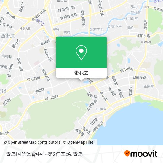 青岛国信体育中心-第2停车场地图