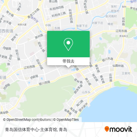 青岛国信体育中心-主体育馆地图