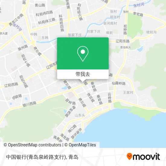 中国银行(青岛泉岭路支行)地图
