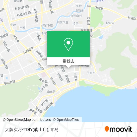 大牌实习生DIY(崂山店)地图