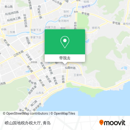 崂山国地税办税大厅地图