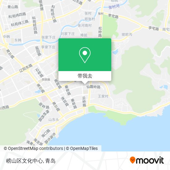 崂山区文化中心地图